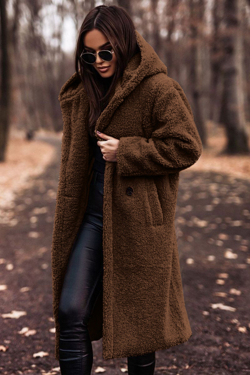 Women’s Long Teddy Coat | Oversized Winter Jacket
