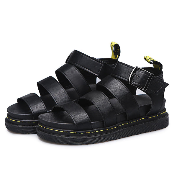 Unisex Gladiator Sandals | Strappy Buckle Summer Shoes