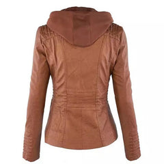 Lottie - Detachable Lapel Long Jacket Coat