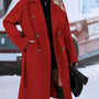 Women’s Long Trench Coat | Double-Breasted Belted Overcoat