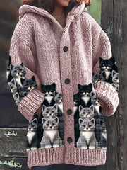 Elowin - Casual Hooded Cape Coat