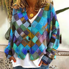 Betty - Abstract Flowers Sweater