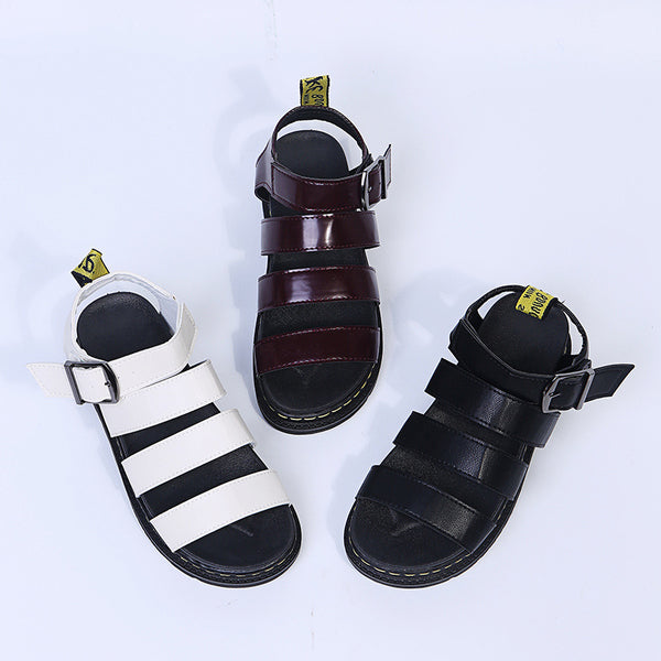 Unisex Gladiator Sandals | Strappy Buckle Summer Shoes
