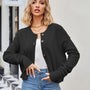 Women’s Cropped Button Cardigan | Long Sleeve Knit Sweater