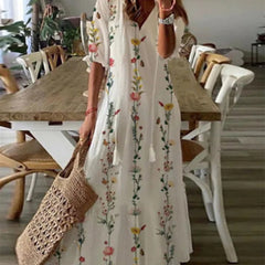 Florence - Bohemian Floral Long Dress