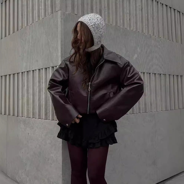 Women’s Oversized Zip Jacket | Casual Streetwear Bomber Style