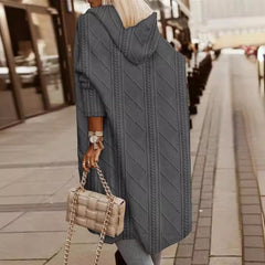 Adira - Fashion Solid Color Knitted Coat