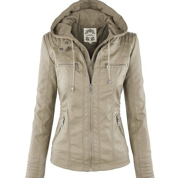 Lottie - Detachable Lapel Long Jacket Coat
