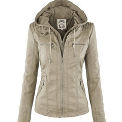 Lottie - Detachable Lapel Long Jacket Coat