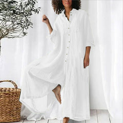 Demeter - Loose Standing Collar Long Jumpsuit