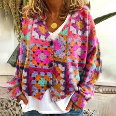 Betty - Abstract Flowers Sweater