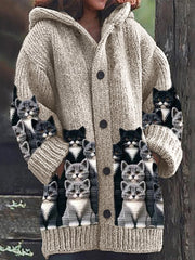Elowin - Casual Hooded Cape Coat