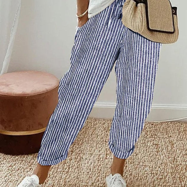 Women’s Relaxed Fit Pants | Drawstring Waist Trousers