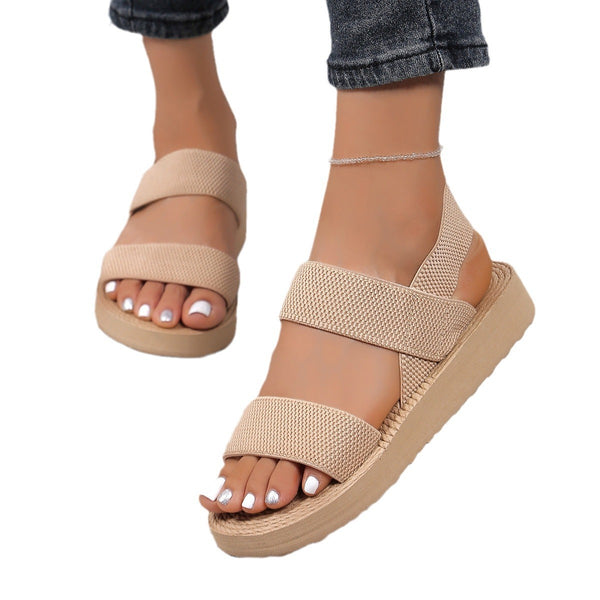 Women’s Elastic Strap Platform Sandals