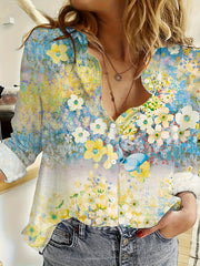 Emma - Floral Button-Up Top