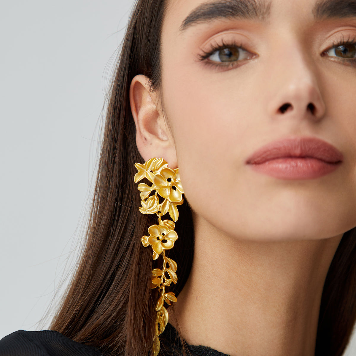 Liana | Floral Fringed Earrings