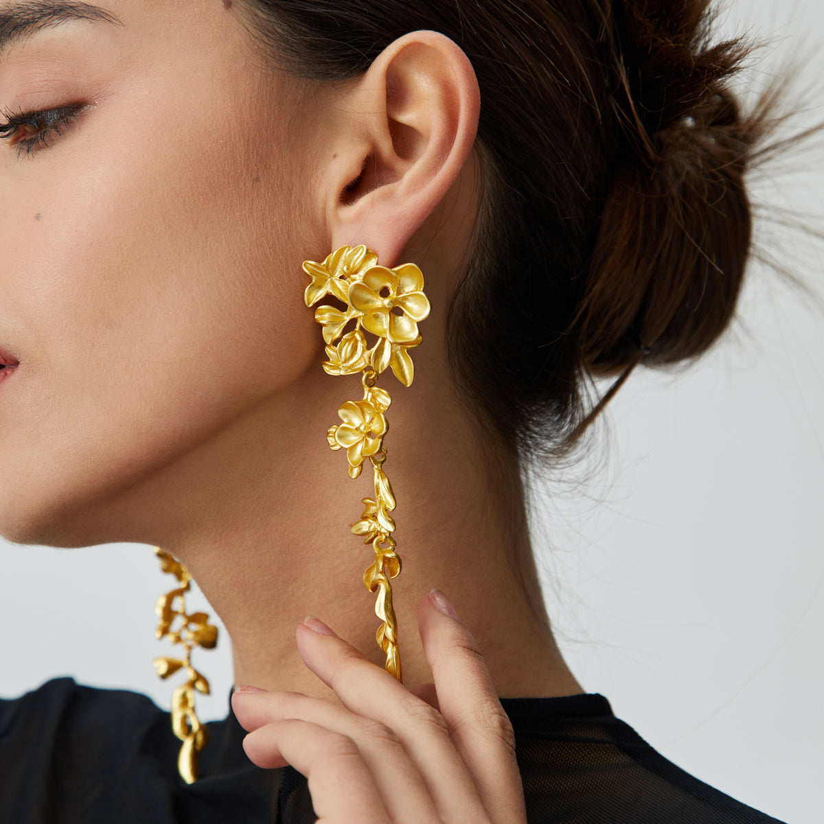 Liana | Floral Fringed Earrings