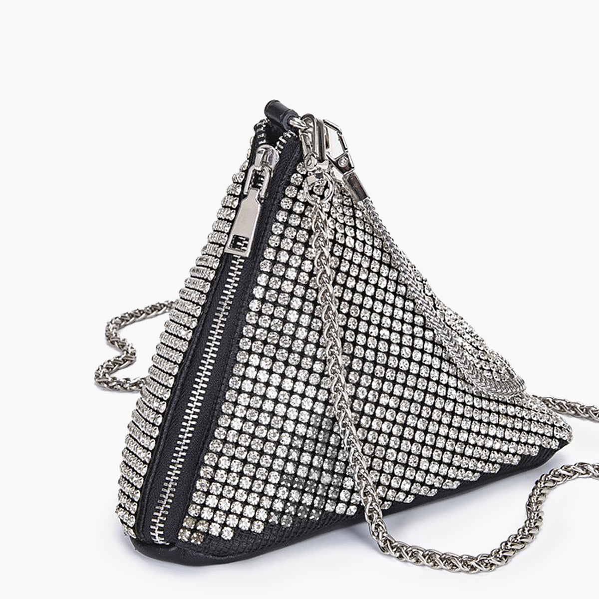 Ivy- Rhinestone Triangle Mini Bag