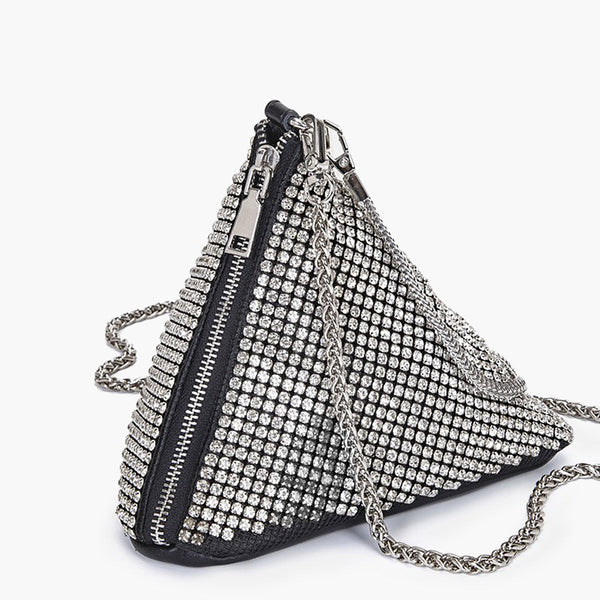 Ivy- Rhinestone Triangle Mini Bag