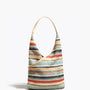 Ivy Rainbow Grass Woven Shoulder Bag