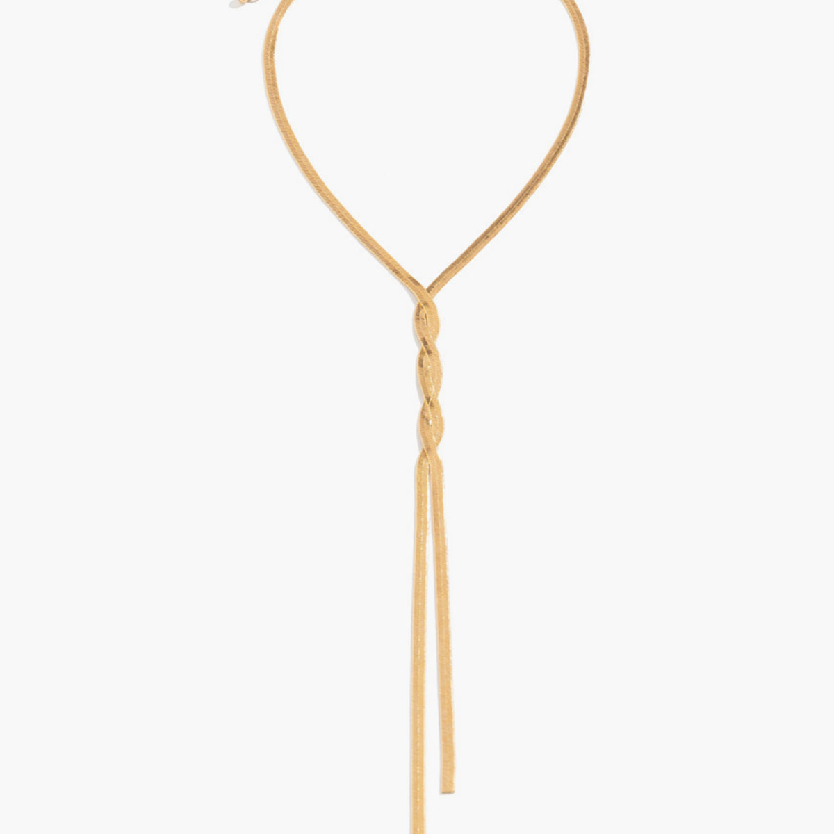 Lilliana | Chain Twist Tassel Necklace