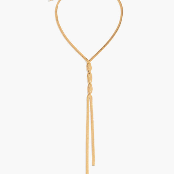 Lilliana | Chain Twist Tassel Necklace