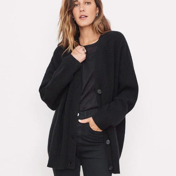 Women’s Oversized Cardigan | Button-Front Long Sleeve Knit