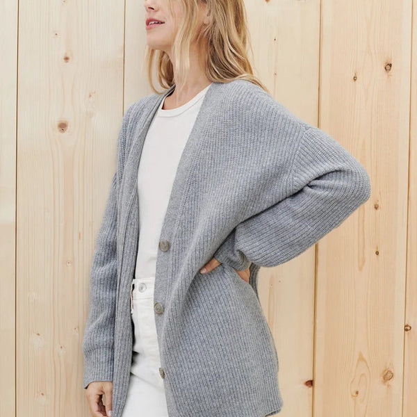 Women’s Oversized Cardigan | Button-Front Long Sleeve Knit