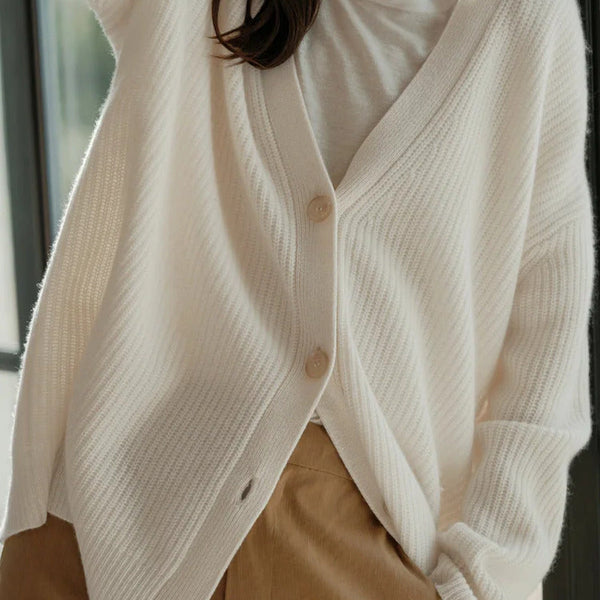 Women’s Oversized Cardigan | Button-Front Long Sleeve Knit