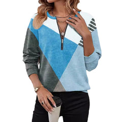 Brisa - Loose Zip Long Sleeve Sweatshirt