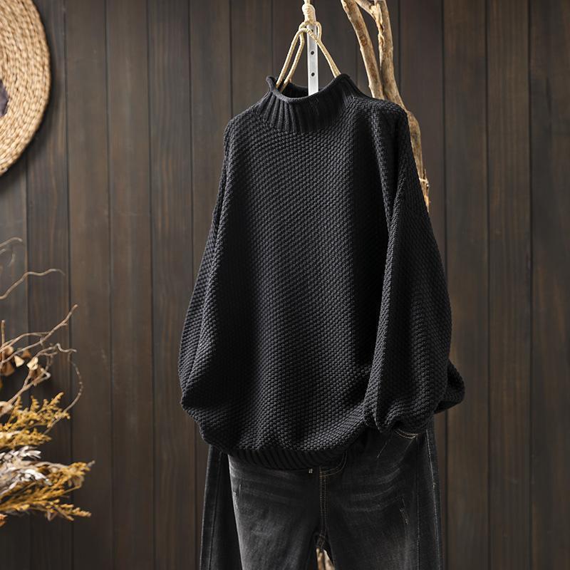 Women’s High Neck Sweater | Long Sleeve Casual Knitwear