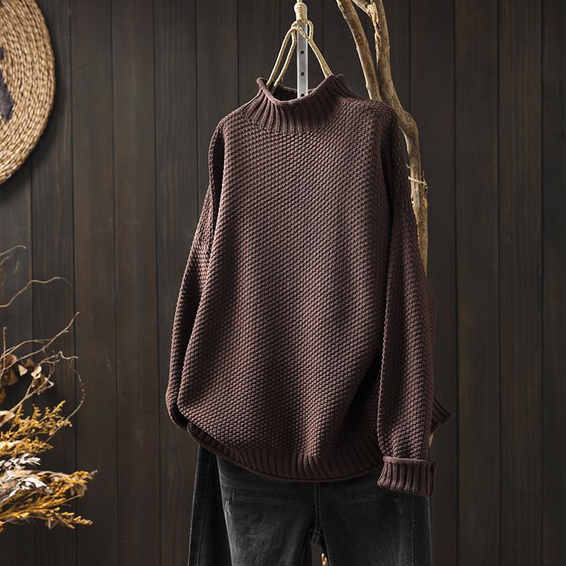 Women’s High Neck Sweater | Long Sleeve Casual Knitwear
