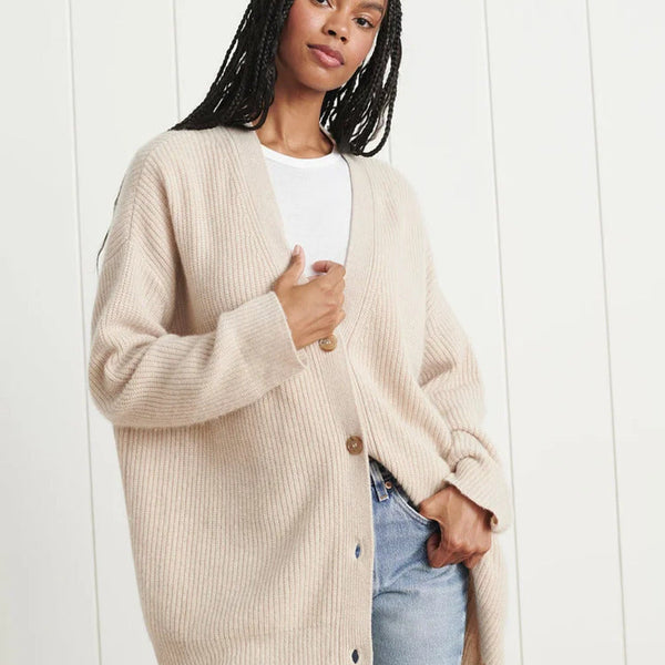 Women’s Oversized Cardigan | Button-Front Long Sleeve Knit