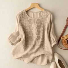 Amara - Embroidered Vintage Blouse