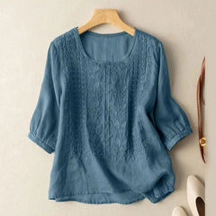 Amara - Embroidered Vintage Blouse