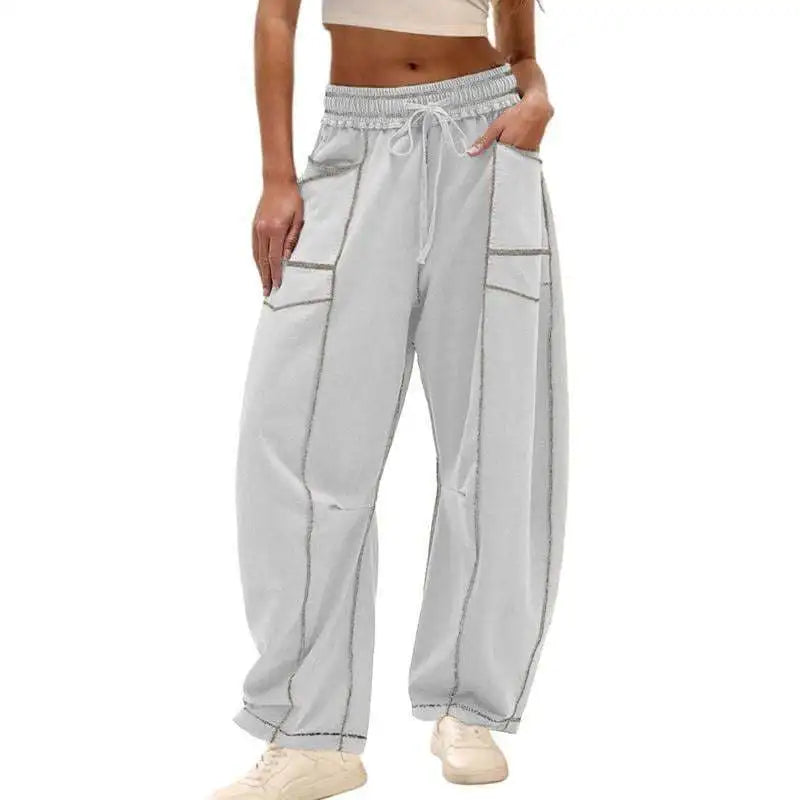 Kinsley - Wide-Leg Cargo Pants