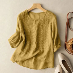Amara - Embroidered Vintage Blouse