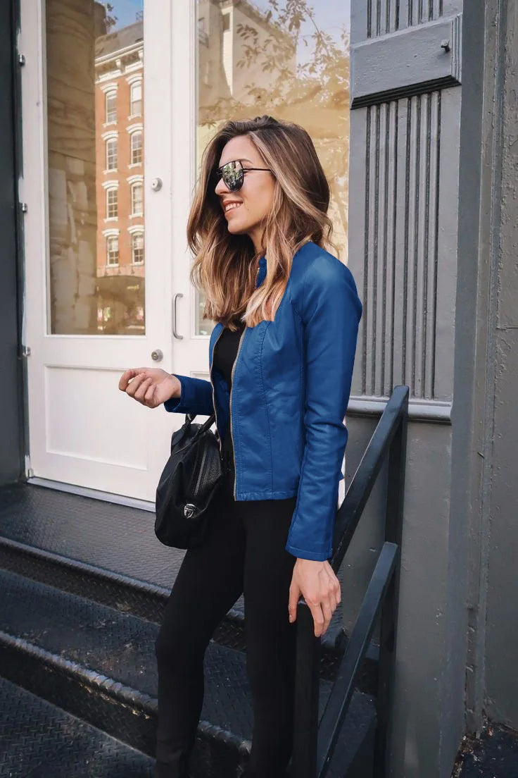 Women’s Modern Zip-Up Jacket | Cropped Urban Style