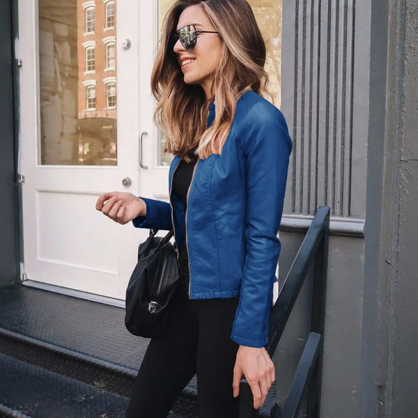 Women’s Modern Zip-Up Jacket | Cropped Urban Style