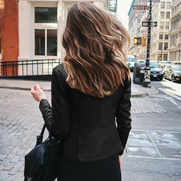 Women’s Modern Zip-Up Jacket | Cropped Urban Style