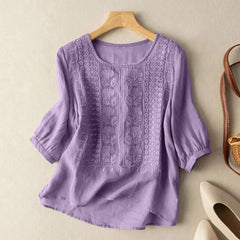 Amara - Embroidered Vintage Blouse