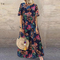 Luna - Floral Casual Long Dress