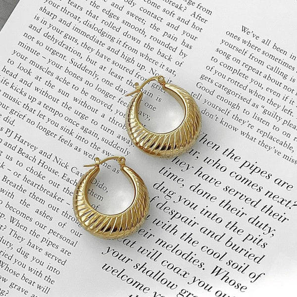 Sloane | Gold-Plated Hoop Earrings