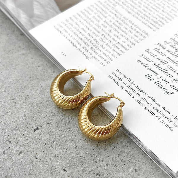 Sloane | Gold-Plated Hoop Earrings