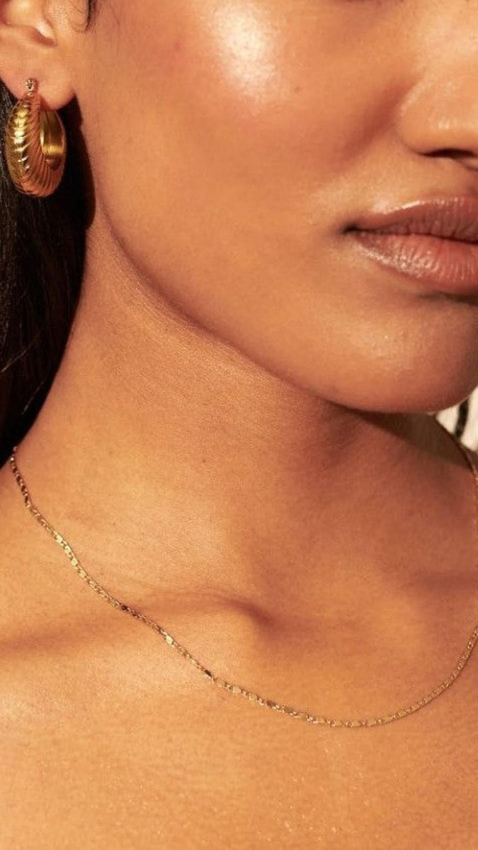 Sloane | Gold-Plated Hoop Earrings