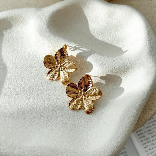 Lexi | Gold Plated Flower Earrings