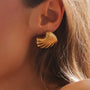 Emery | Gold Seashell Earrings