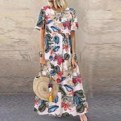 Luna - Floral Casual Long Dress