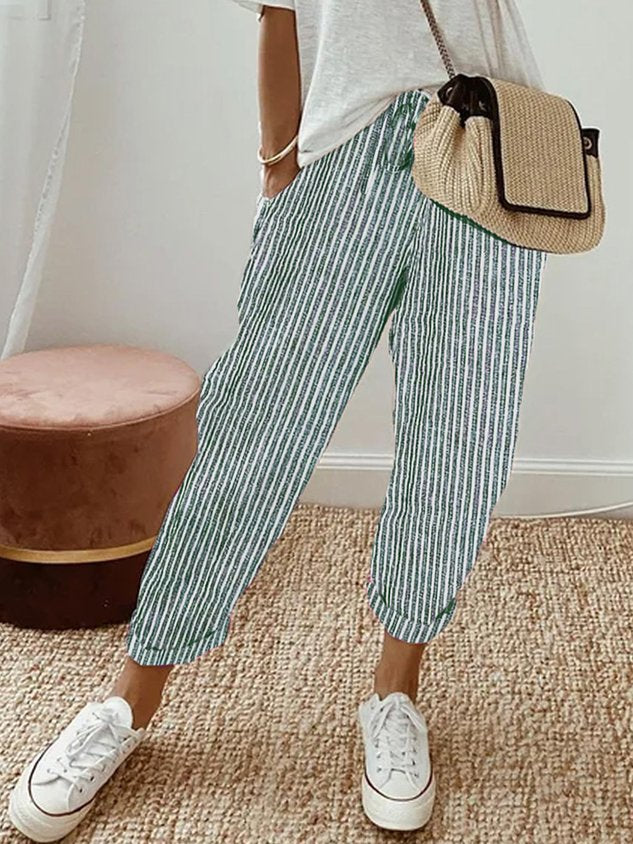Women’s Relaxed Fit Pants | Drawstring Waist Trousers