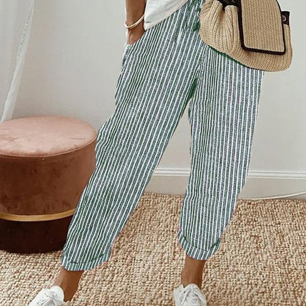 Women’s Relaxed Fit Pants | Drawstring Waist Trousers